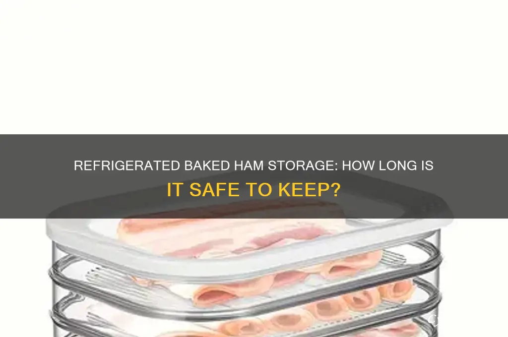 how long can baked ham be kept in refrigerator