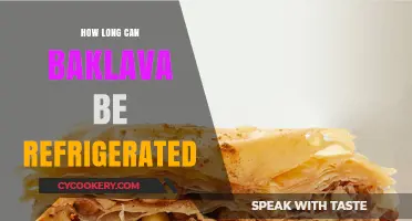 Refrigerating Baklava: Optimal Storage Time for Freshness and Flavor