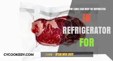 Safely Defrosting Beef: Optimal Refrigerator Thawing Time Explained