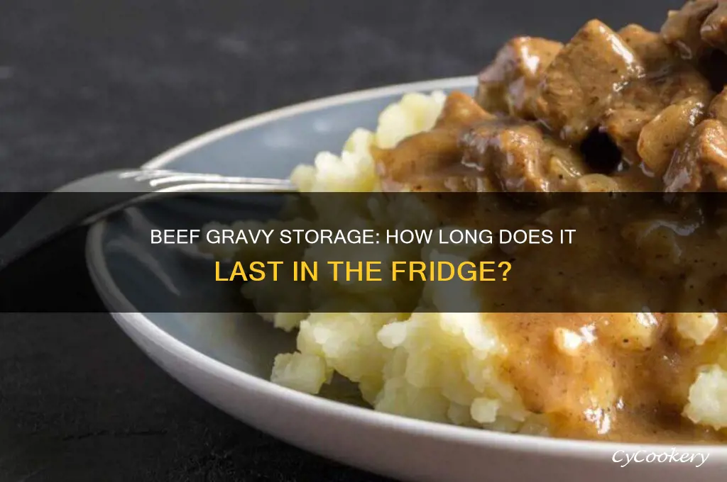 how long can beef gravy be kept in the refrigerator