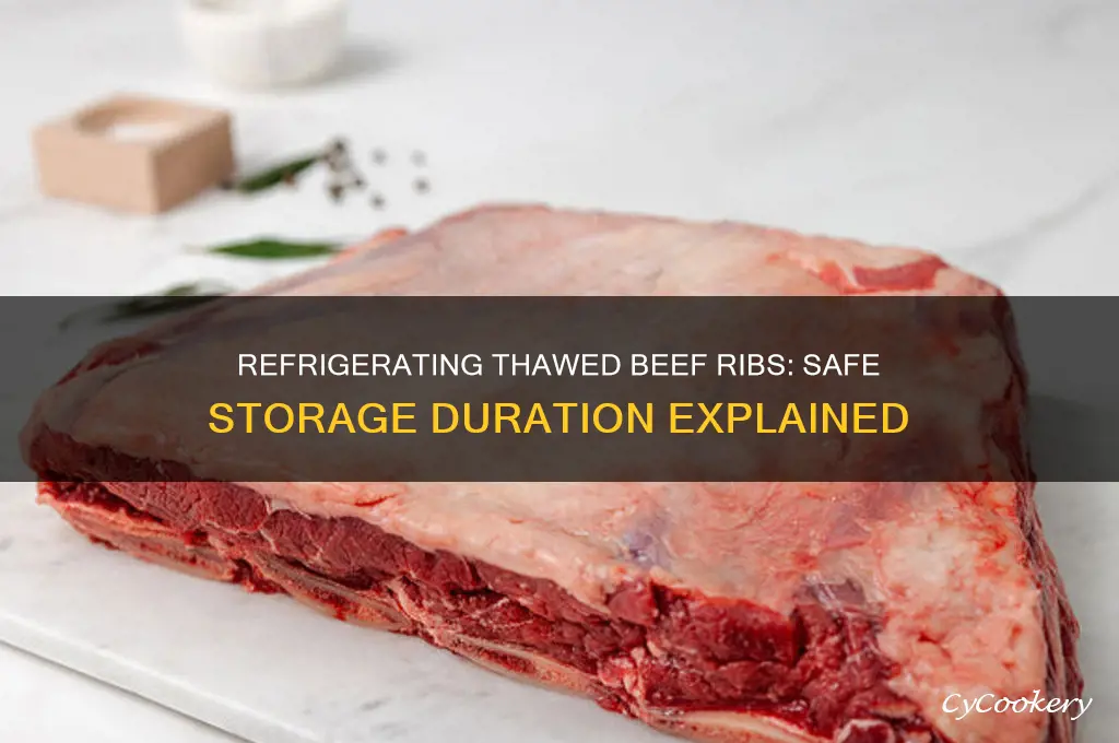how long can beef ribs be refrigerated after thawing