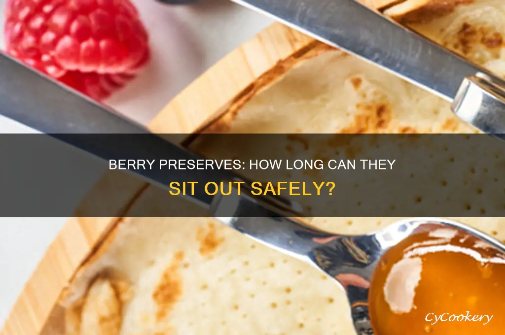 how long can berry preserves be out of refrigerator
