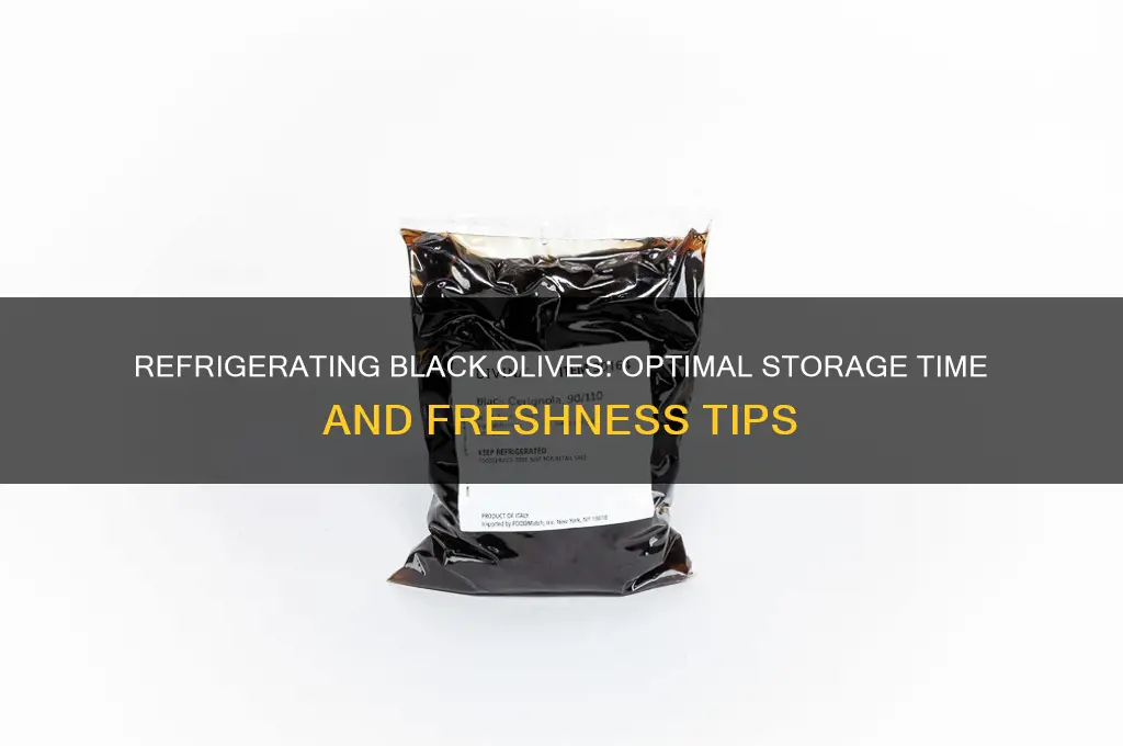 how long can black olives be refrigerated