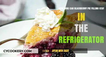 Blackberry Pie Filling: Refrigerator Storage Time and Freshness Tips