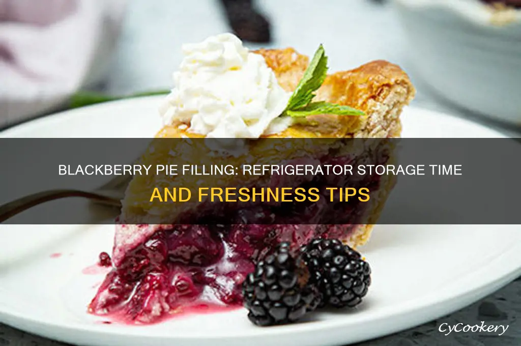 how long can blackberry pie filling stay in the refrigerator