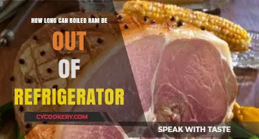 How Long Can Boiled Ham Sit Out Safely?