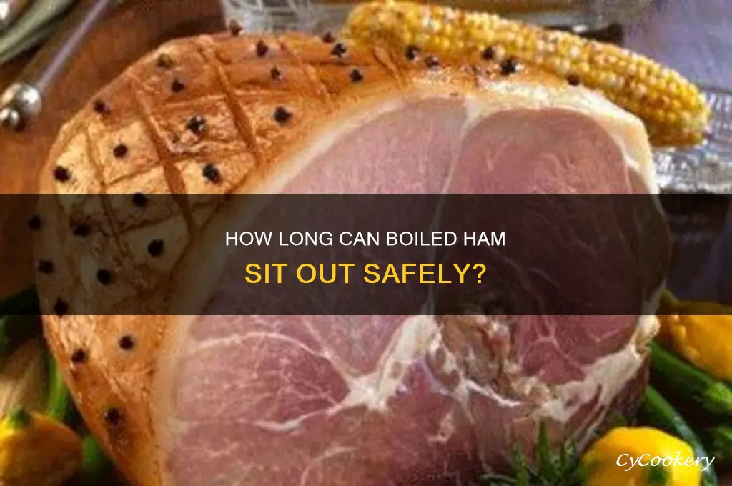 how long can boiled ham be out of refrigerator