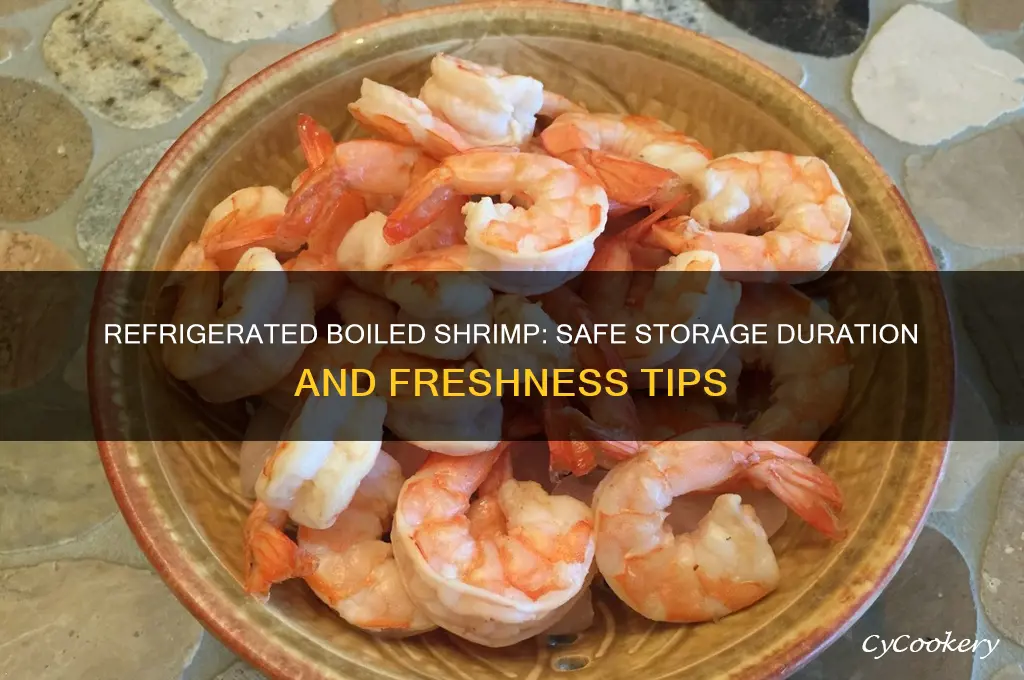how long can boiled shrimp be kept in the refrigerator