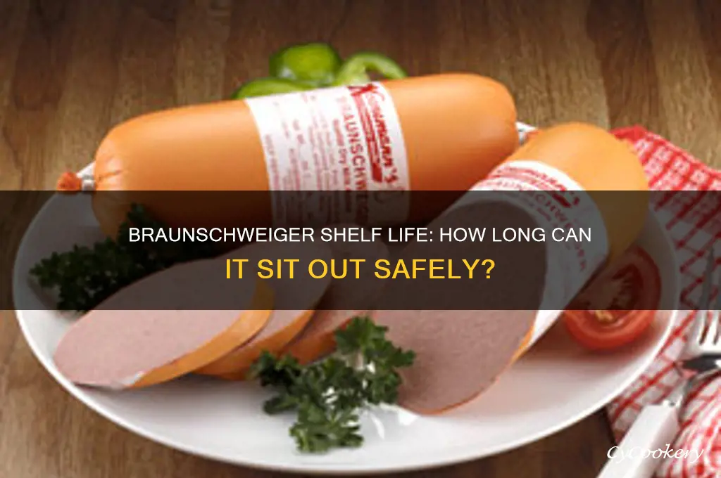 how long can braunschweiger be left out without refrigerating