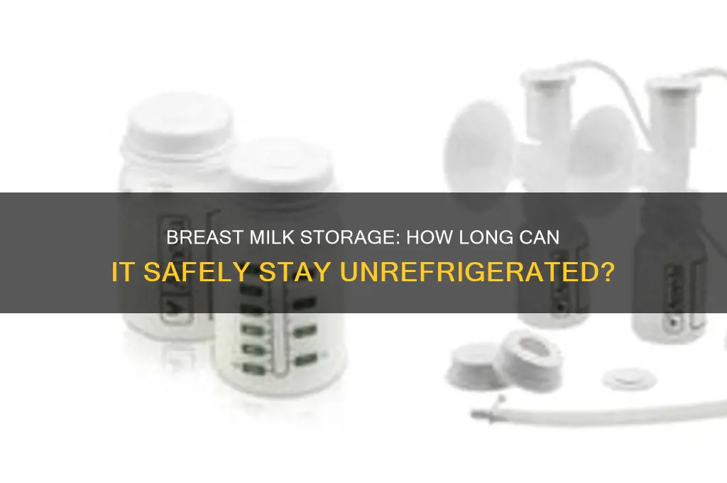 how long can breast milk stay outside the refrigerator