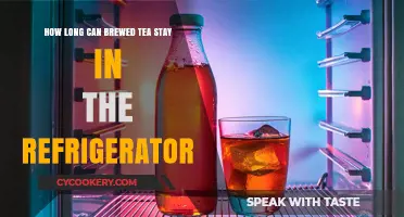 Refrigerated Brewed Tea: How Long Does It Stay Fresh?