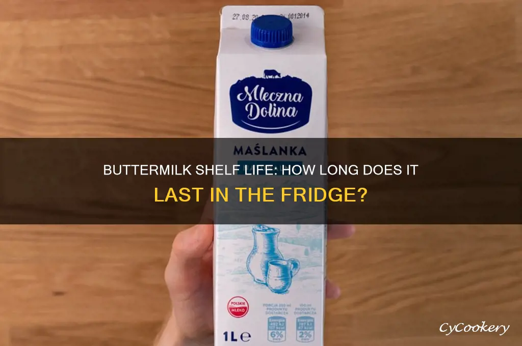 how long can buttermilk stay in refrigerator