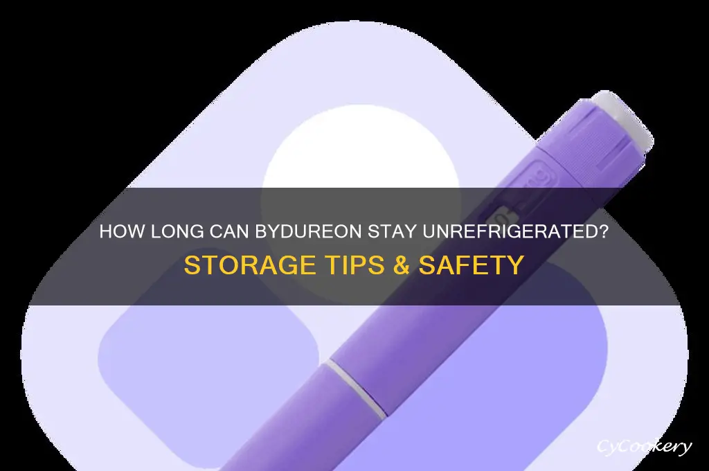 how long can byduren be out of refrigerator m