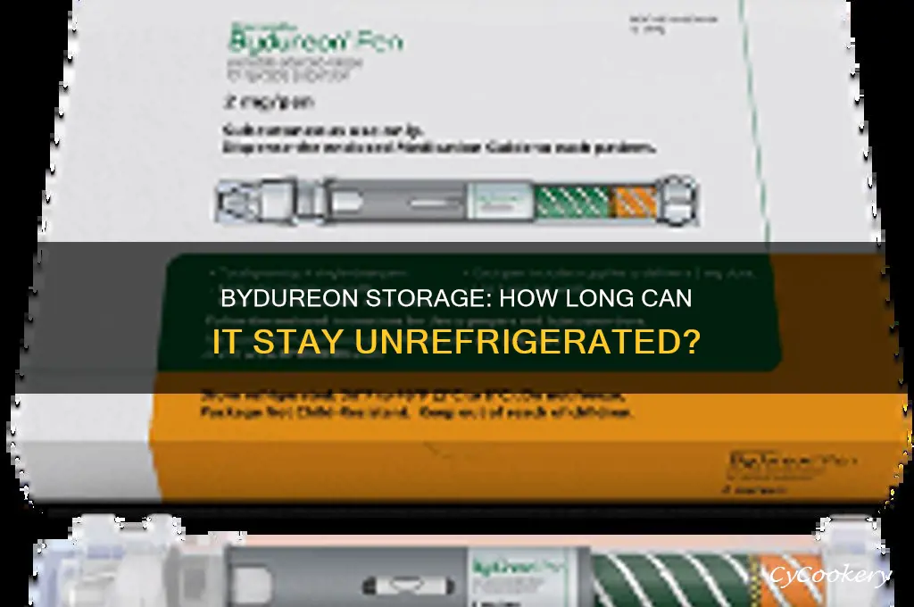 how long can bydureon stay out of the refrigerator