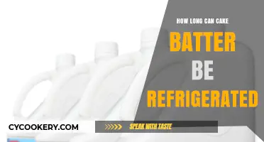 Refrigerating Cake Batter: Optimal Storage Time for Perfect Results