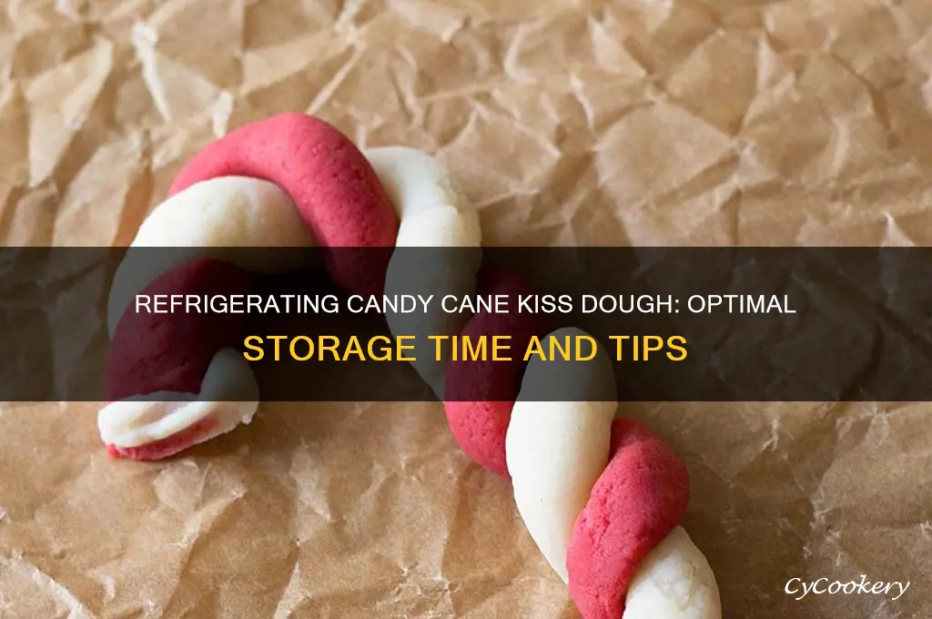 how long can candy cane kiss dough be refrigerated