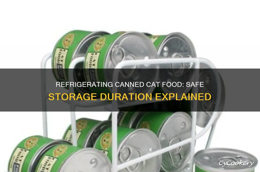 how long can canned cat food be refrigerated