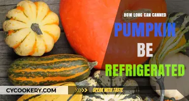 Refrigerating Canned Pumpkin: Optimal Storage Time and Freshness Tips