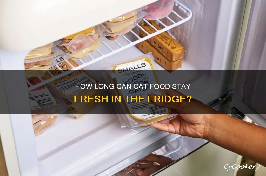 how long can cat food stay in refrigerator