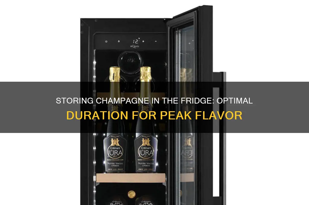 how long can champagne be stored in refrigerator