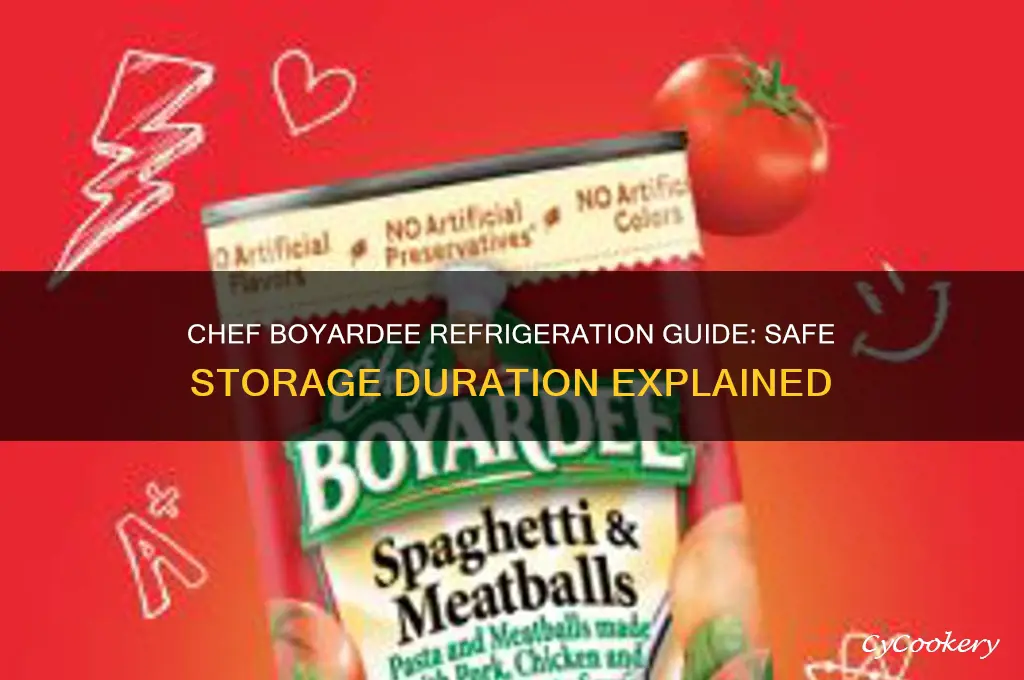 how long can chef boyardee be refrigerated