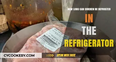 Safely Defrosting Chicken: Refrigerator Thawing Time Guide