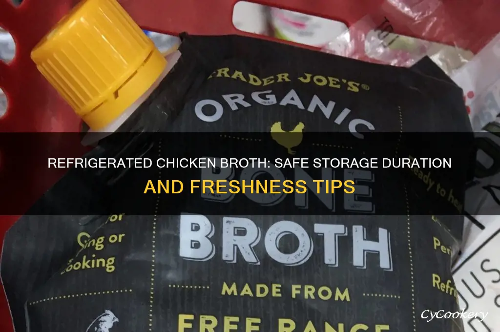 how long can chicken broth stay in the refrigerator