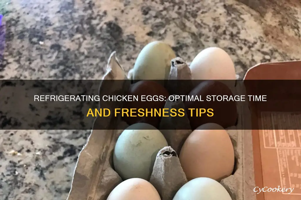 how long can chicken eggs be refrigerated