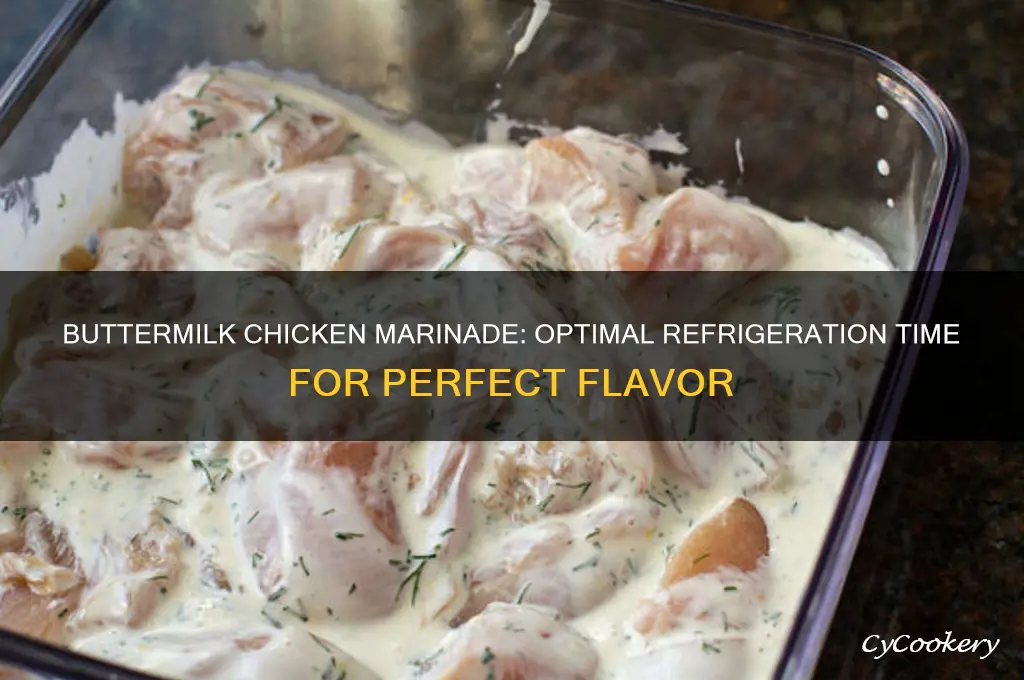 how long can chicken marinate in buttermilk in the refrigerator