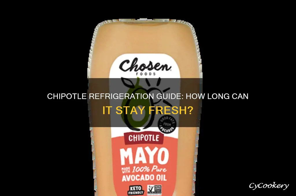 how long can chipotle be refrigerated