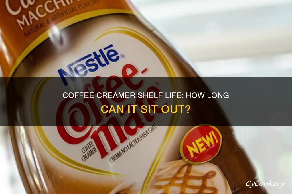 how long can coffee creamer stay out of the refrigerator