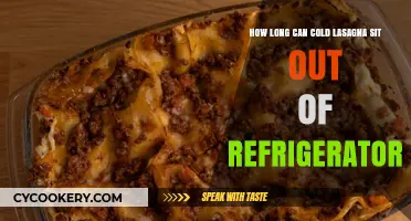How Long Can Cold Lasagna Sit Out Safely?