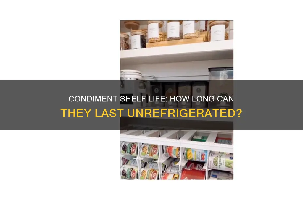how long can condiments go without refrigeration