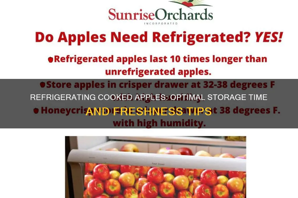 how long can cooked apples be refrigerated
