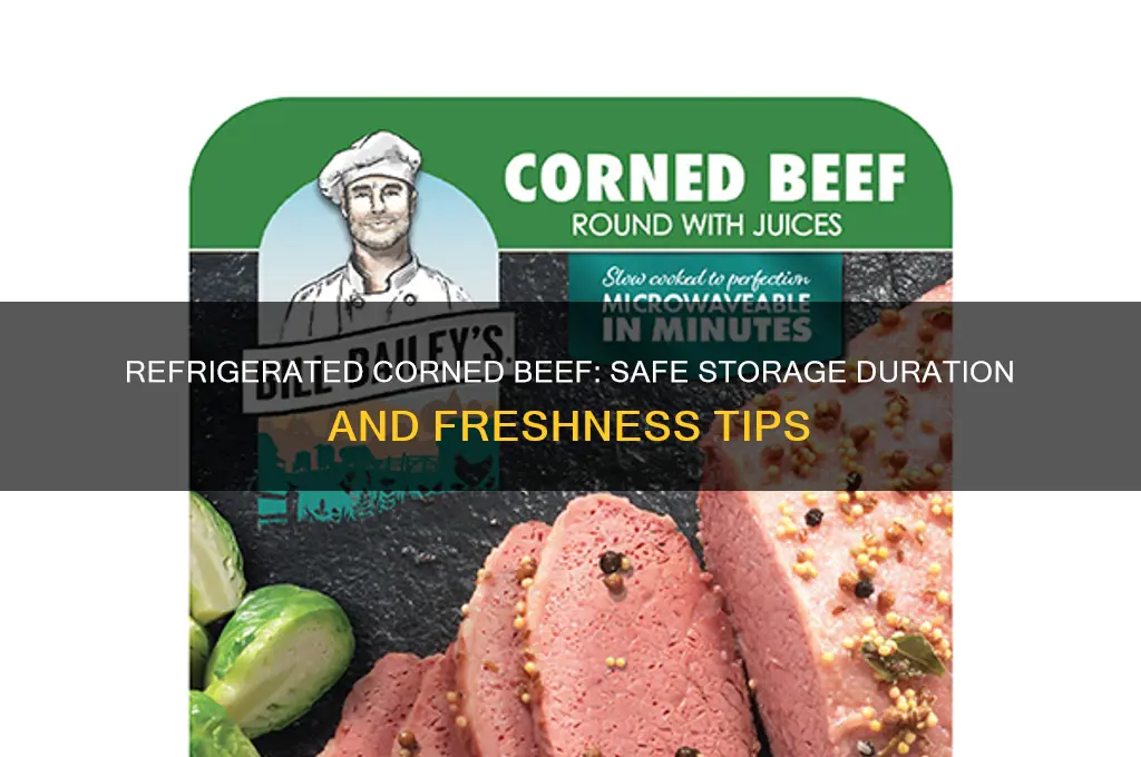 how long can cooked corned beef stay in the refrigerator