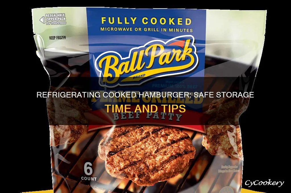 how long can cooked hamburger be refrigerated