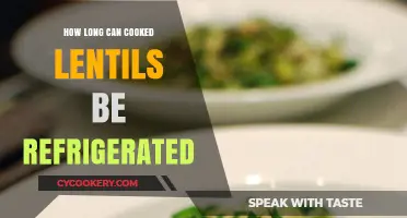 Refrigerating Cooked Lentils: Safe Storage Duration and Tips