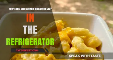 Cooked Macaroni Shelf Life: Refrigerator Storage Tips and Duration