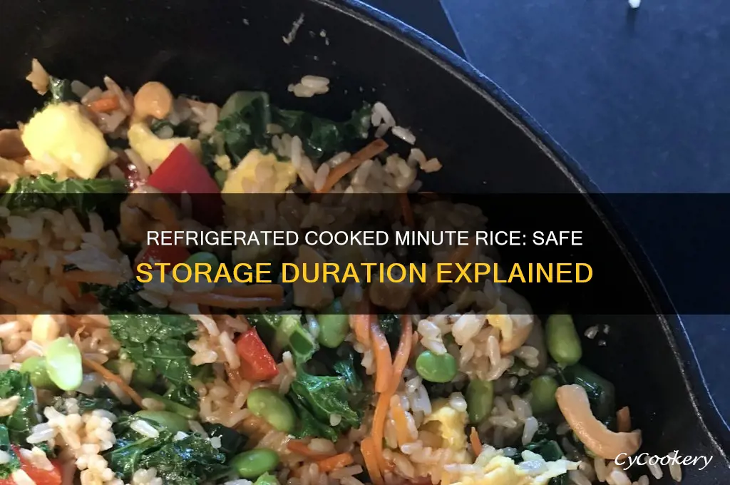 how long can cooked minute rice stay in refrigerator