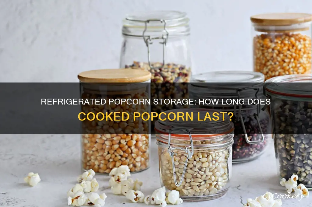 how long can cooked popcorn b kept in refrigerator