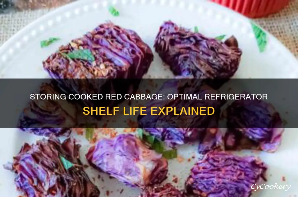 how long can cooked red cabbage be kept in refrigerator