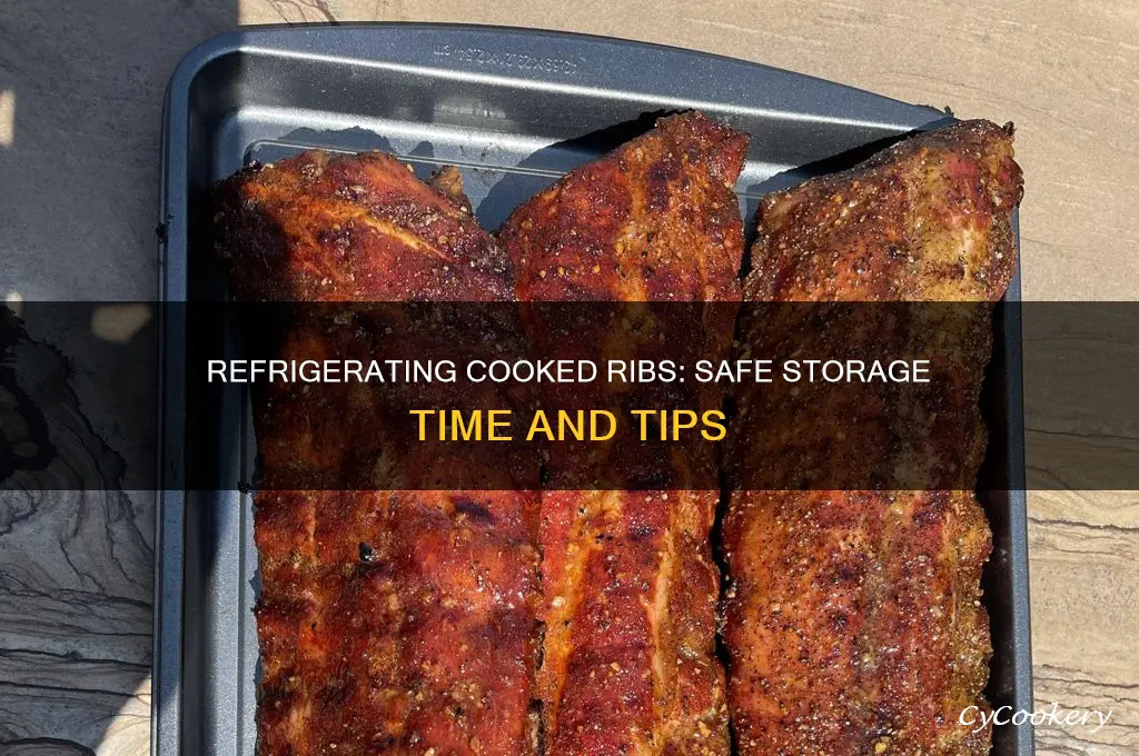 how long can cooked ribs be in the refrigerator
