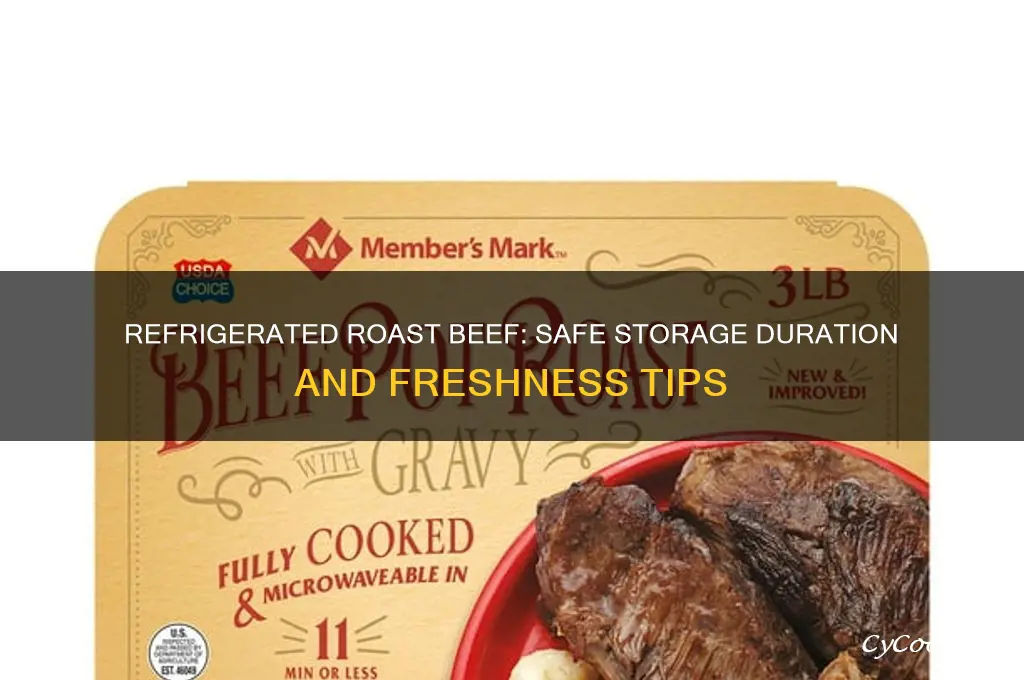how long can cooked roast beef stay in the refrigerator