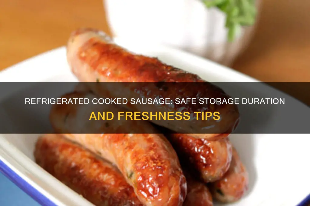 how long can cooked sausage stay in the refrigerator