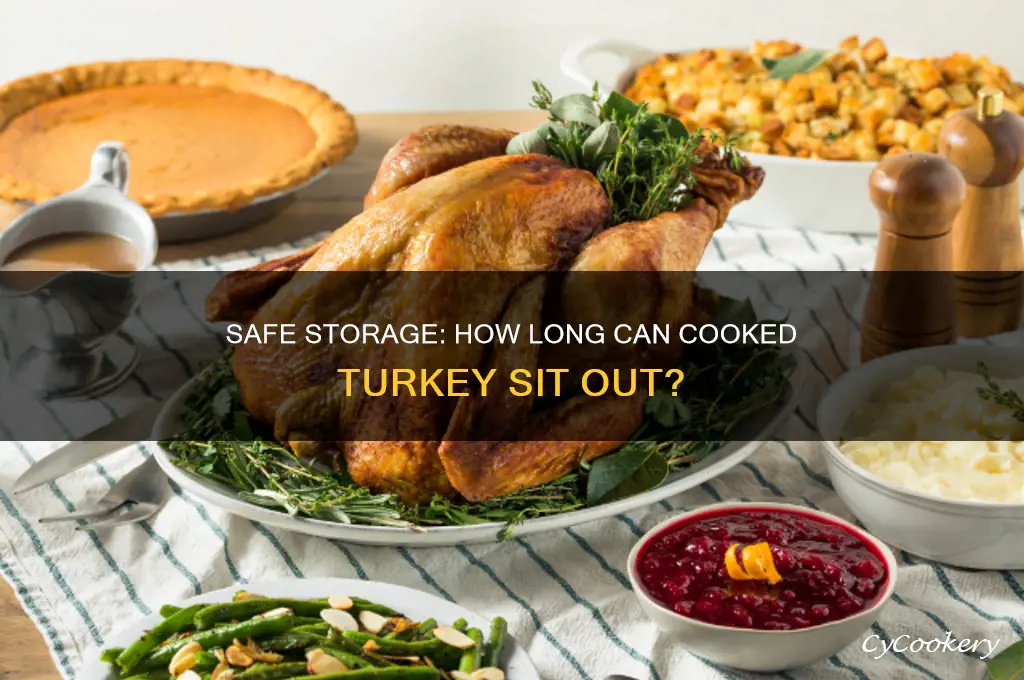 how long can cooked turkey sit out before refrigerating