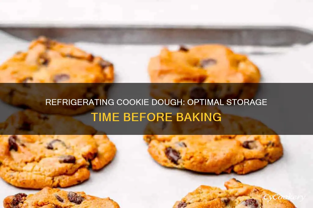 how long can cookie dough be refrigerated before baking