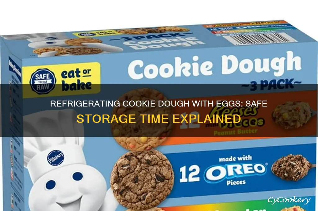 how long can cookie dough with eggs be refrigerated