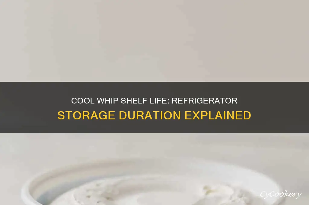 how long can cool whip stay in the refrigerator