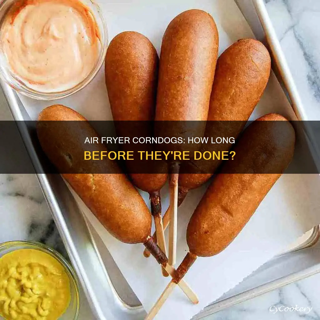 how long can corndogs go in an air fryer