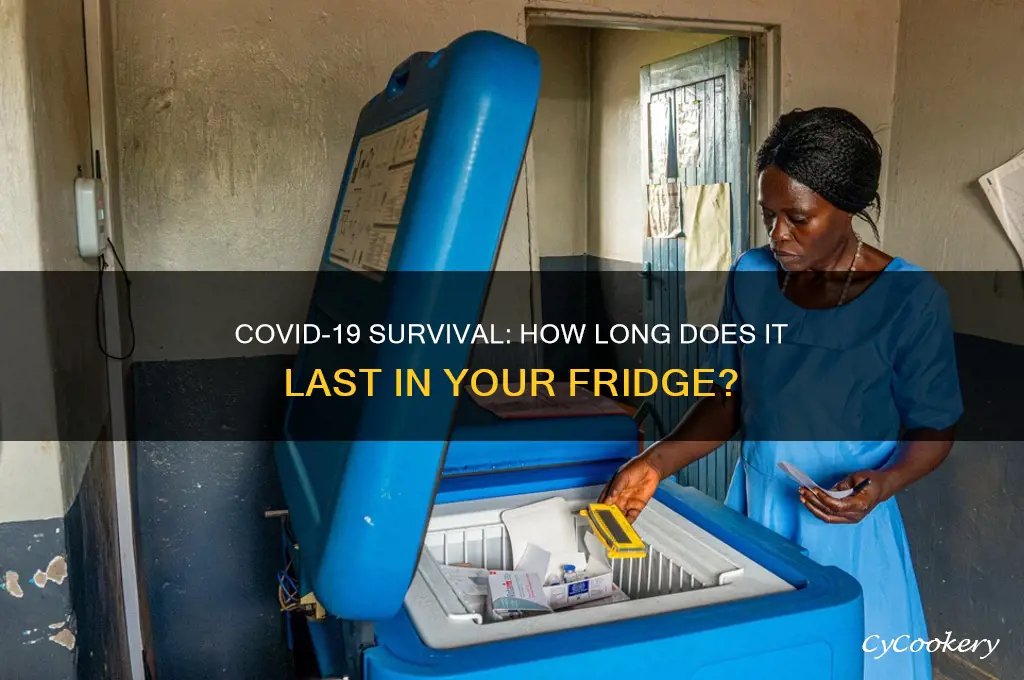 how long can covid 19 live in a refrigerator